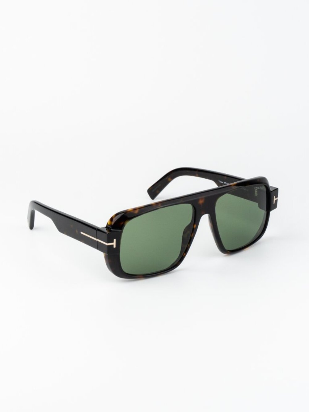 Tom Ford TURNER Men Sunglasses Havana Green Pilot FT1101 52N NEW AUTHENTIC